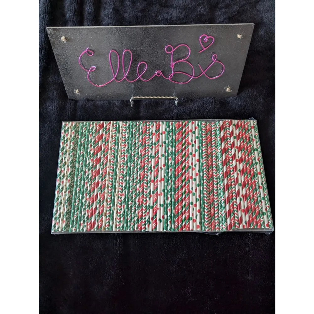 NWT Christmas Straws Pack of 180